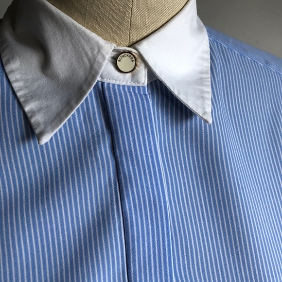 Altuzarra Blue and White Striped Blouse - Picture 8 of 10